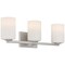 Access Lighting Sienna, 3 Light LED Vanity, Brushed Steel Finish, Opal Glass 62623LEDDLP-BS/OPL - alternate 1